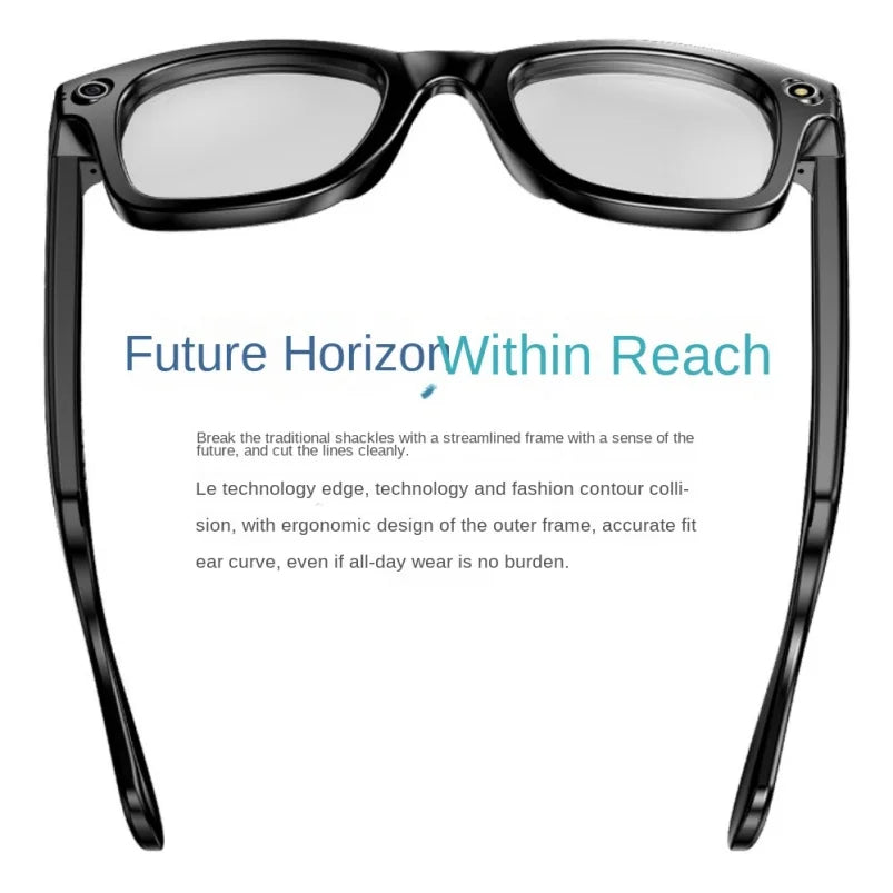 W610 Smart BT AI Glasses 4K HD Camera with 270mAh Blue Light 800W Anti-Shake Camera Glasses Dual-mic Noise Cancellation