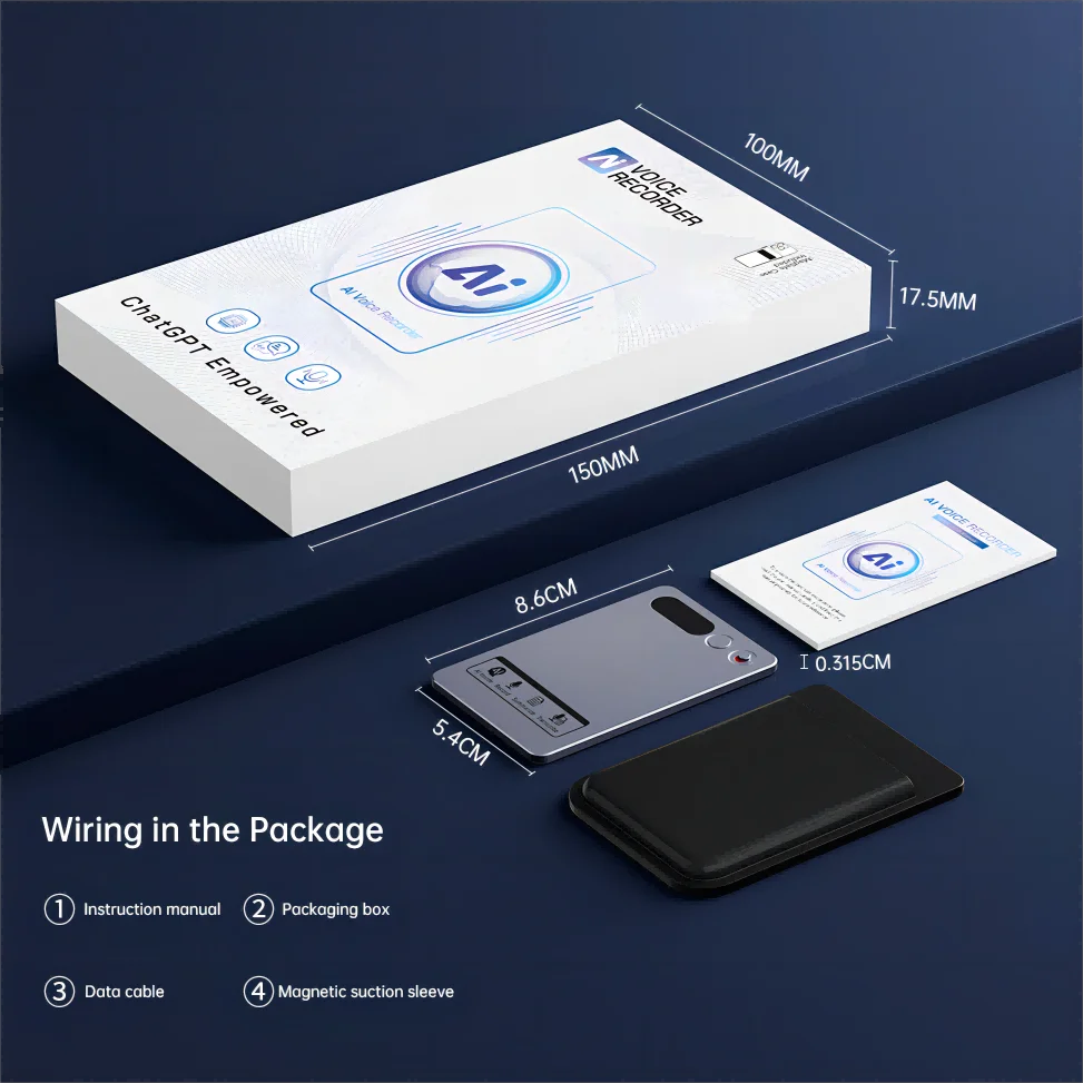 AI Voice Recorder ChatGPT Note-Taking Mind Map Summary Instant MP3 Button & WAV Recording