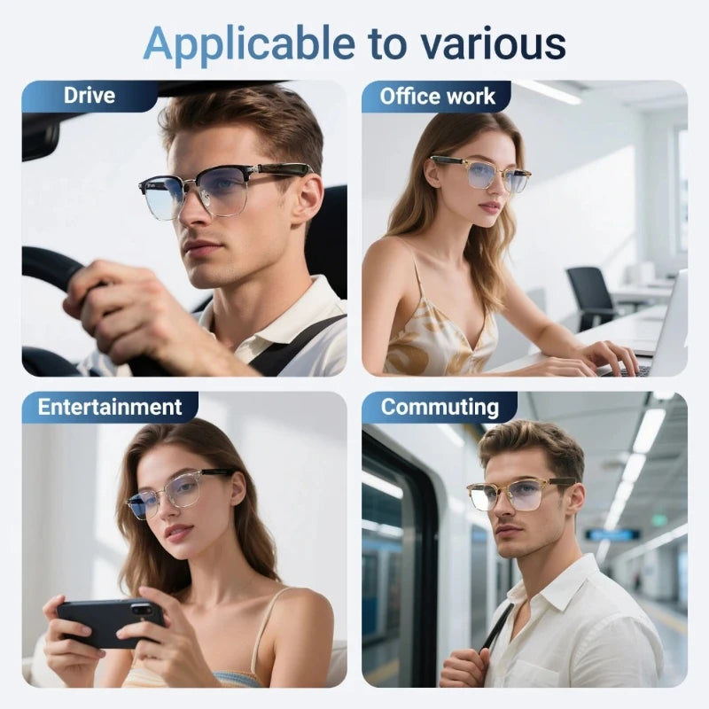 GT-33 AI Smart Glasses HD Bluetooth Calling Voice Assistant Music Player Translate Camera HOT Translation in multiple languages